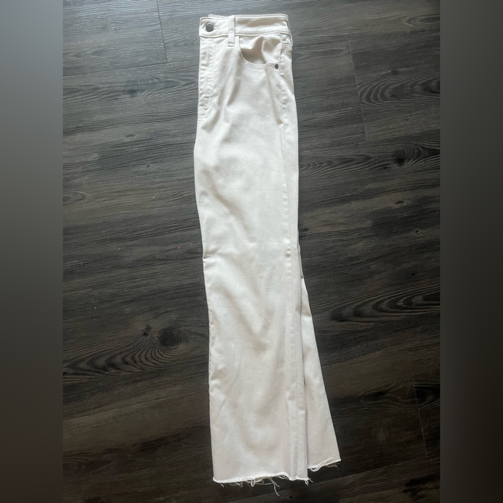 Size 28 Khaki Raw Hem Jeans